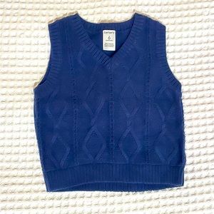 Carter’s Navy Blue Cable Knit Sweater Vest. Size 6 months
